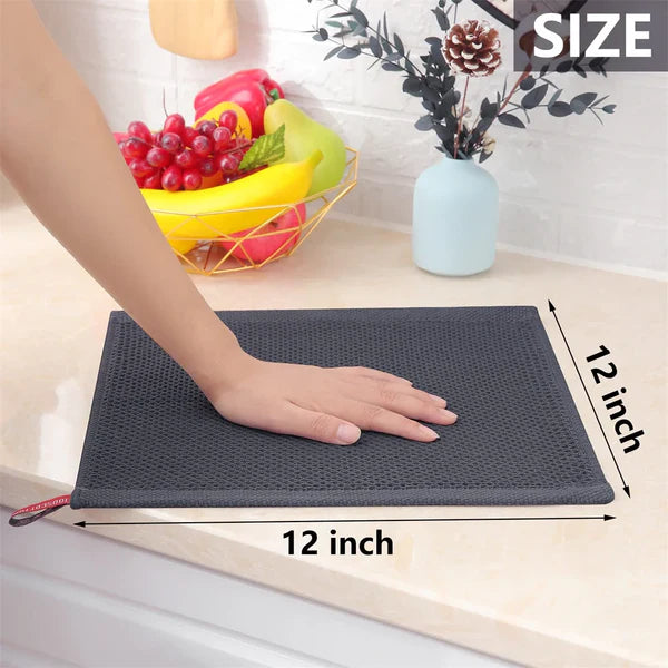 Waffle Weave Cotton Kitchen Towels